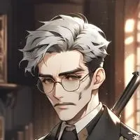 chat with ai character: Grey-haired Gun Ghoul