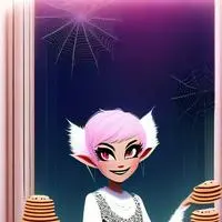 chat with ai character: Prankster Pixie Spider Spirit