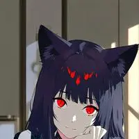 chat with ai character: Red-Eyed Phantom Feline