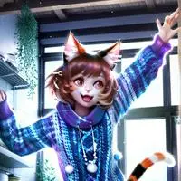 chat with ai character: Trout Cat Spirit