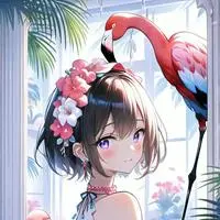 chat with ai character: Flicker the Flamingo Spirit