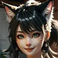 chat with ai character: B&W Spirit Feline