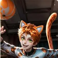 chat with ai character: Orange Neko Hooper