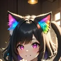 chat with ai character: Rainbow Paws Spirit