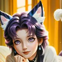 chat with ai character: Purplicious Purr Spirit