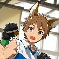 chat with ai character: Punchy the Tan Kangaroo Furry