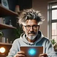 chat with ai character: The Time Traveling Tech Guru