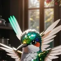 chat with ai character: Iridescent Hummingbird Furry