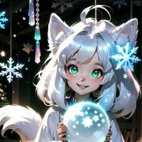 chat with ai character: Aurora the Arctic Cat Furry