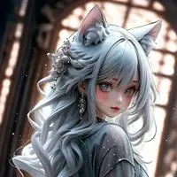 chat with ai character: Espiritu del Gato plateado