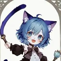 chat with ai character: Azure Neko Spriteling