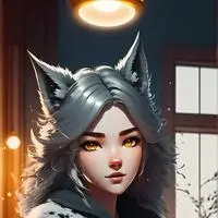 chat with ai character: Sleek Gray Wolf Furry