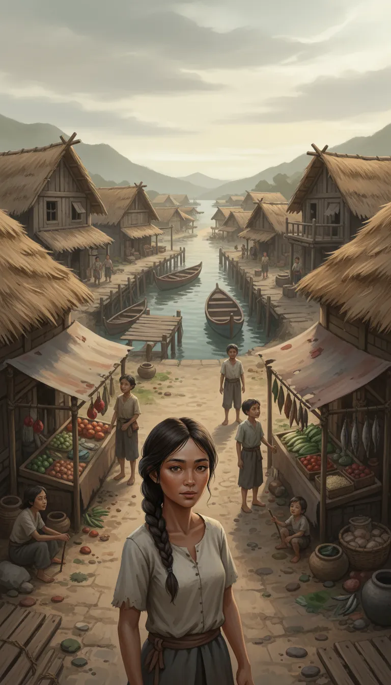 ai character: sima village background