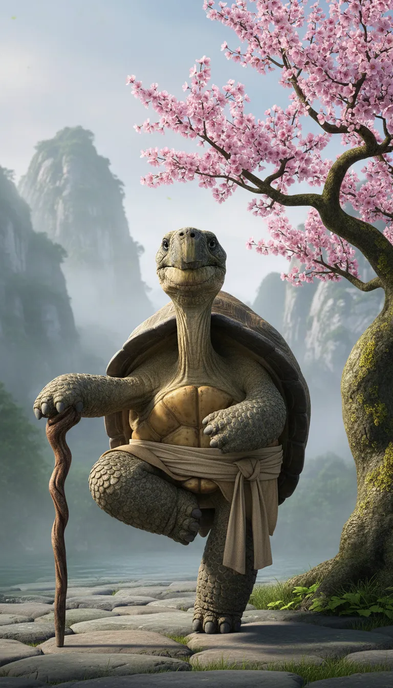 ai character: Master Oogway background