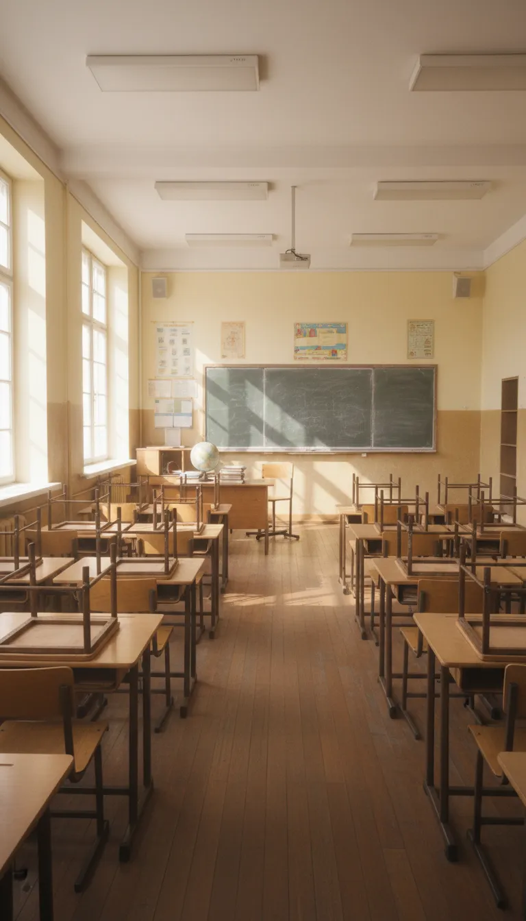 ai character: classroom background