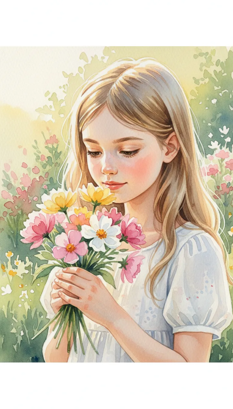 ai character: Florist  background