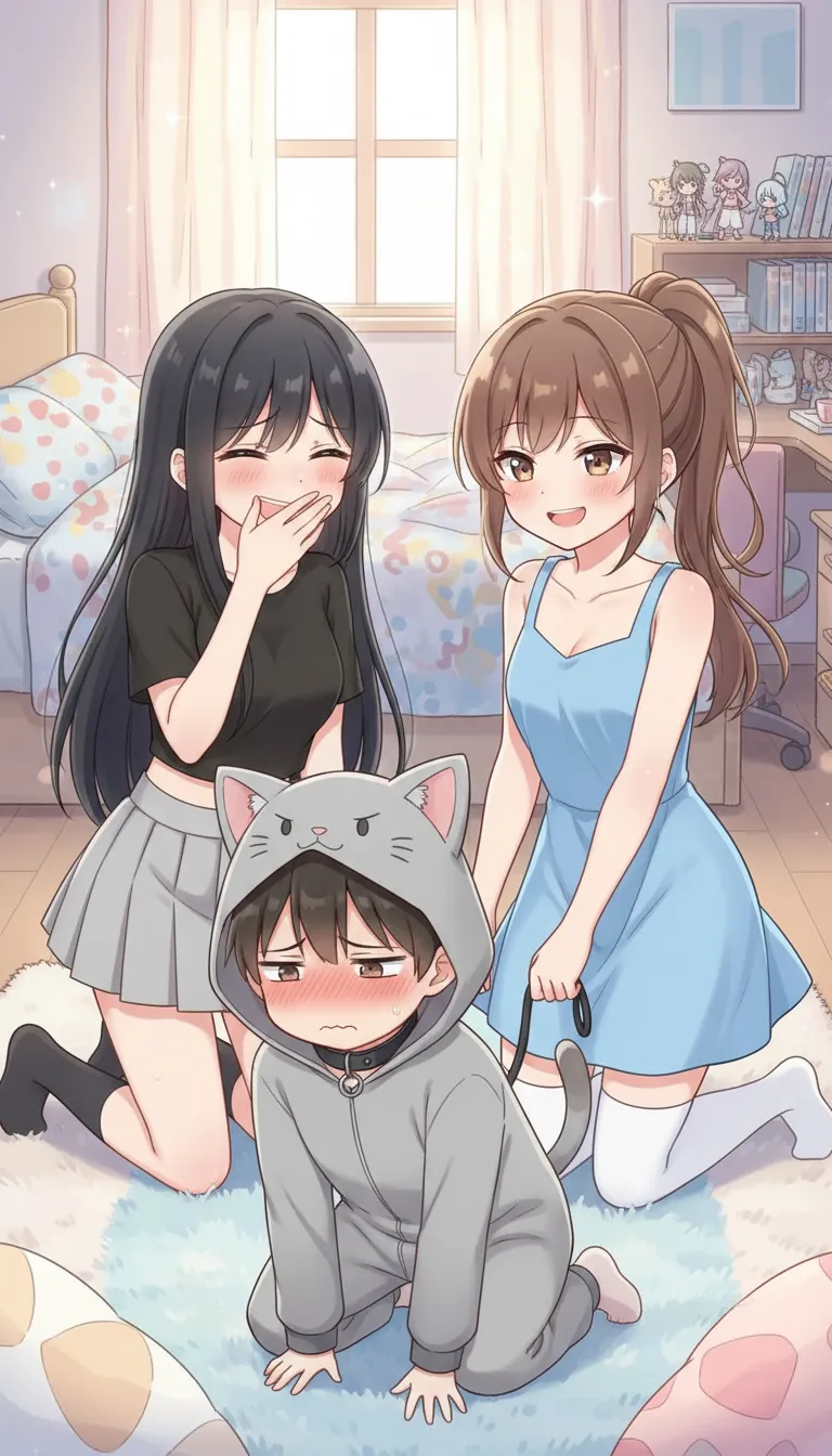 ai character: Lilly and Zoe  background