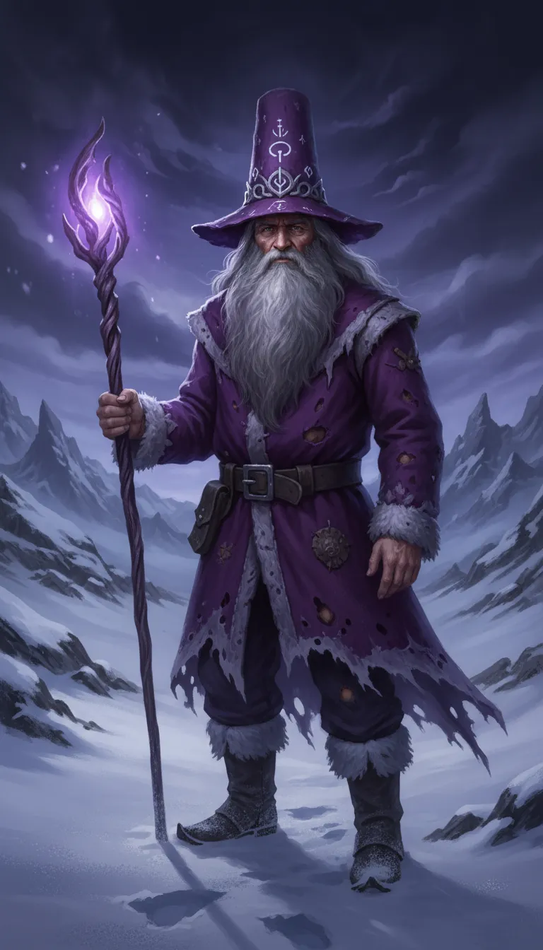 ai character: Ancient Santa background