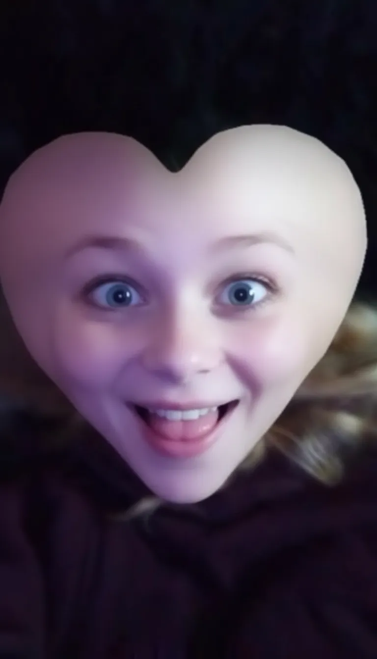 ai character: Heart background