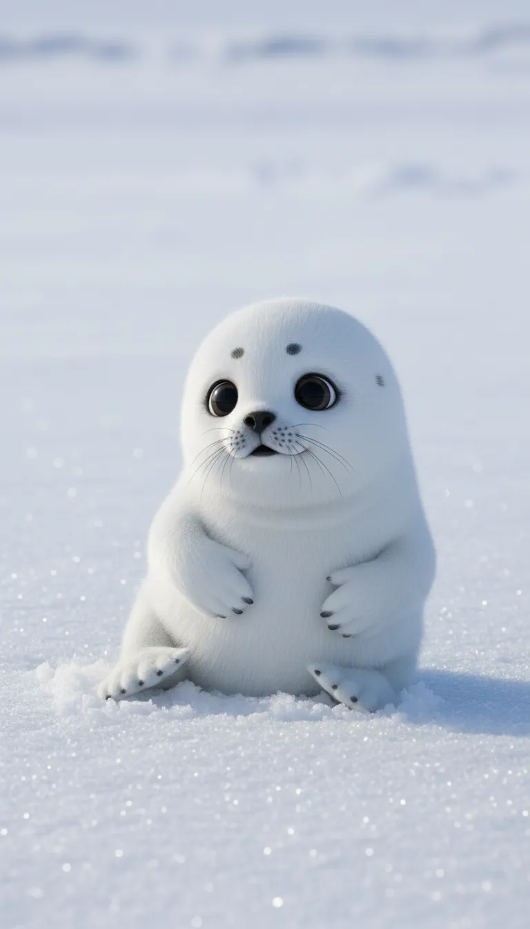 ai character: fluffy the seal 2 background