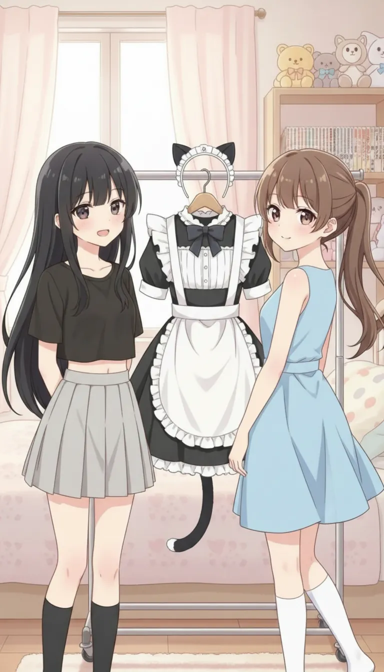 ai character: Luna and Lilly  background