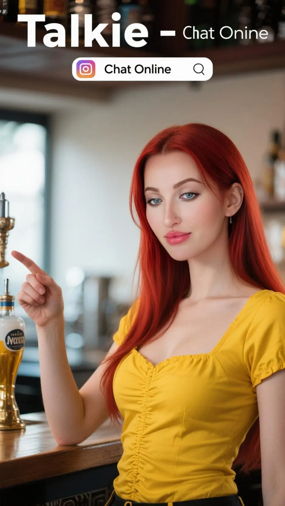 Talkie AI - Chat with Bartender Ruby Red
