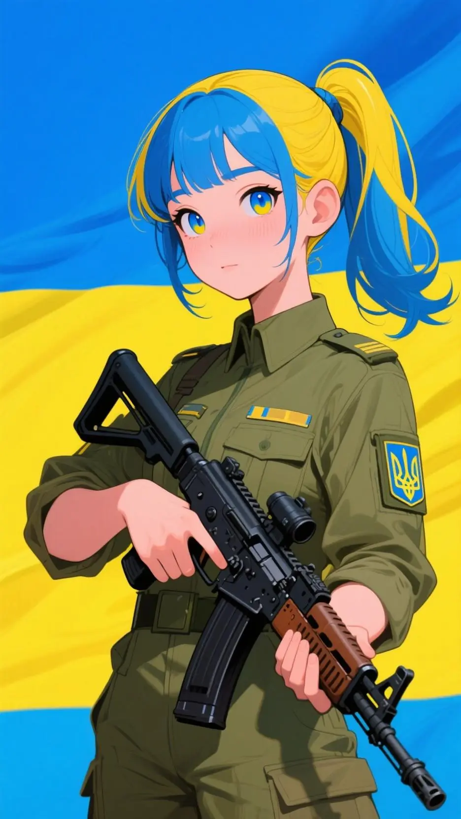 ai character: lazuli the Ukraine background