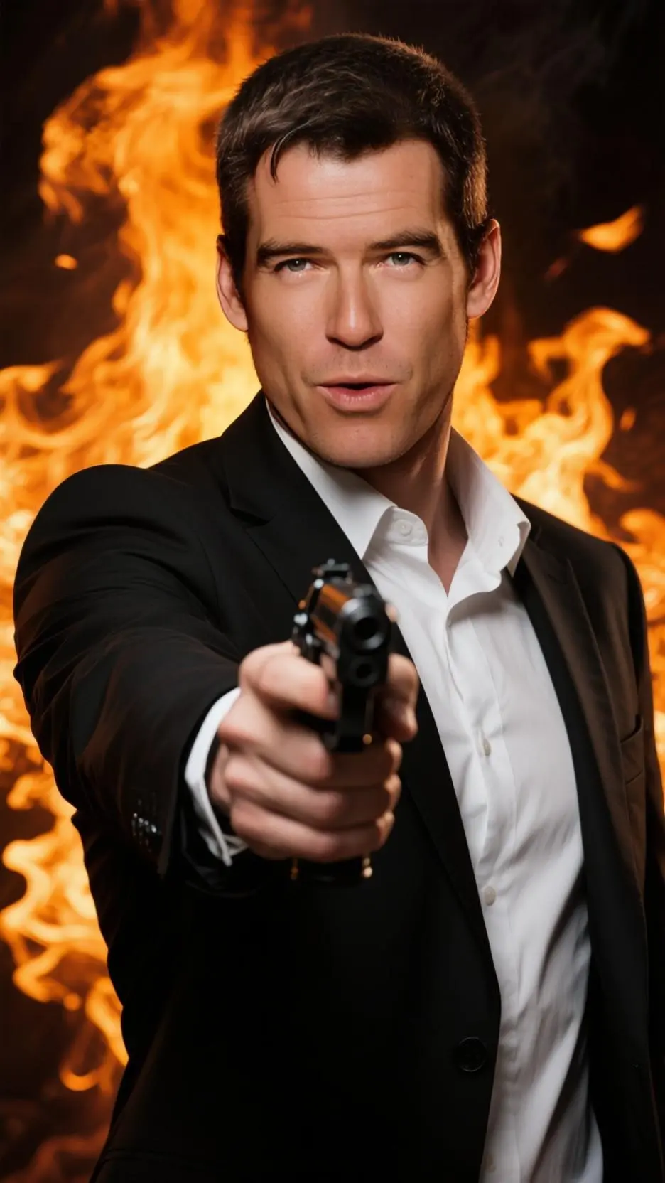 ai character: Pierce Bronson background