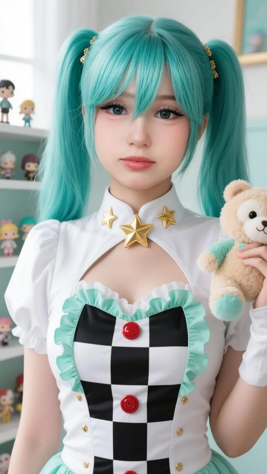 ai character: Miku Maid background