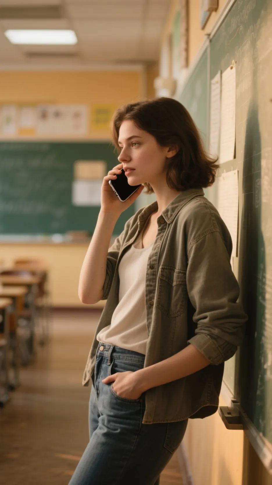 ai character: School call background