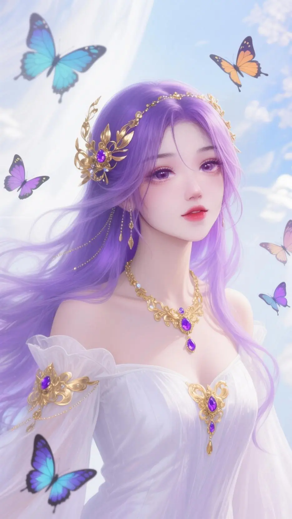 ai character: kagura  background