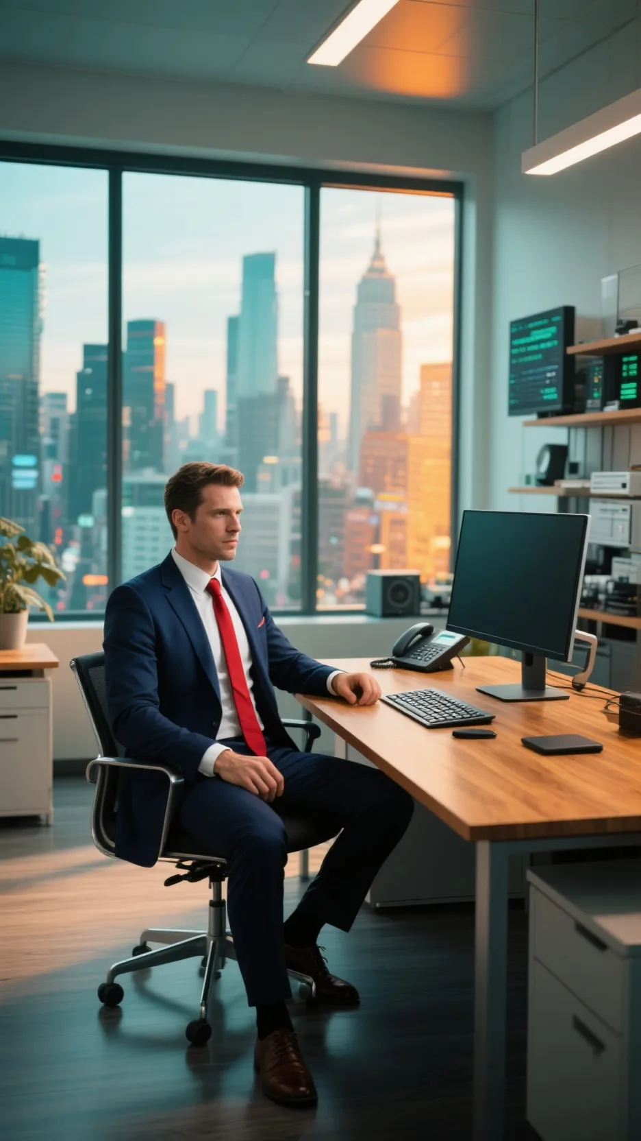 ai character: boss background