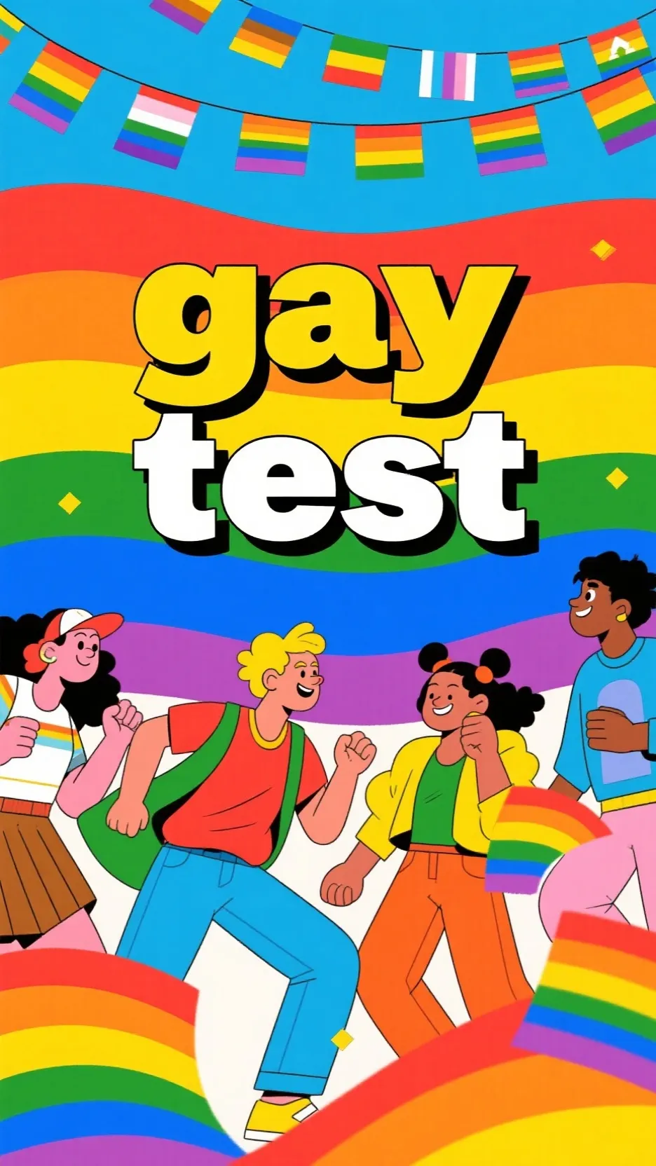 ai character: 🌈Gay test🌈 background