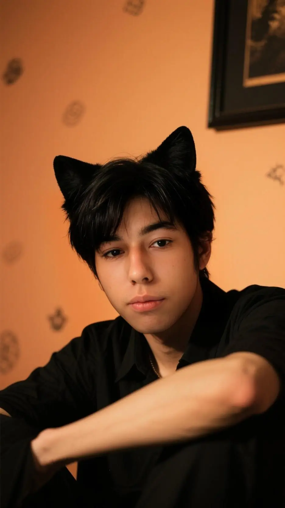 ai character: blue r have  background