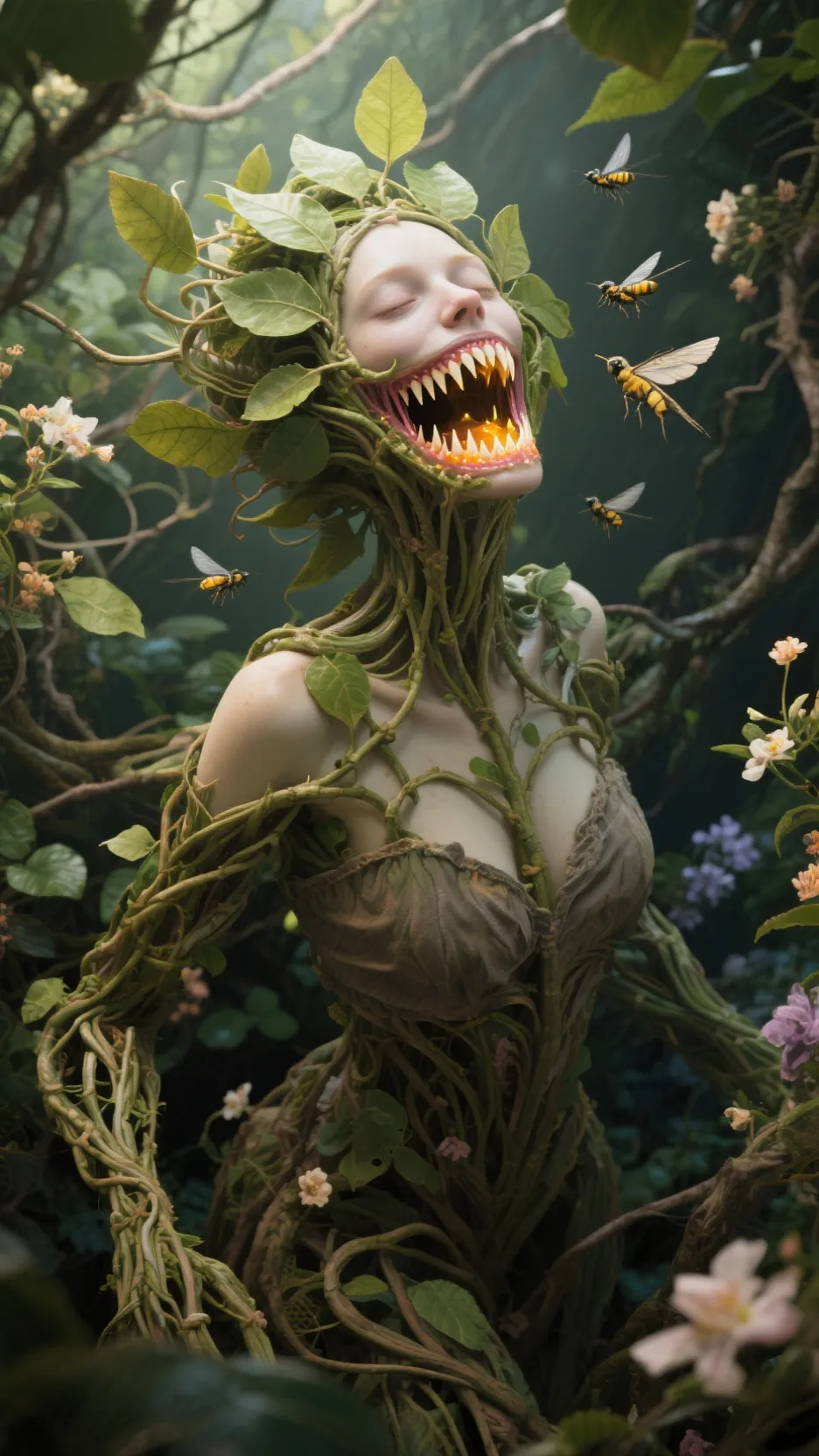 ai character: 🌿🌷Llyndra 🌿 background