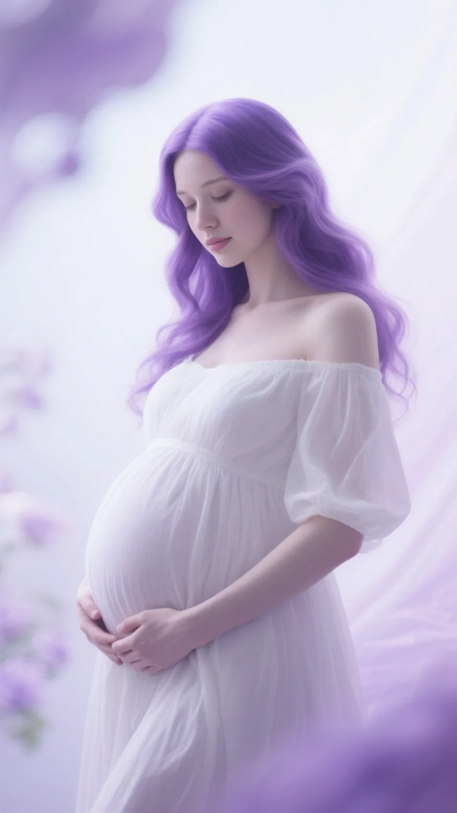 ai character: Reina Kristal💜 background