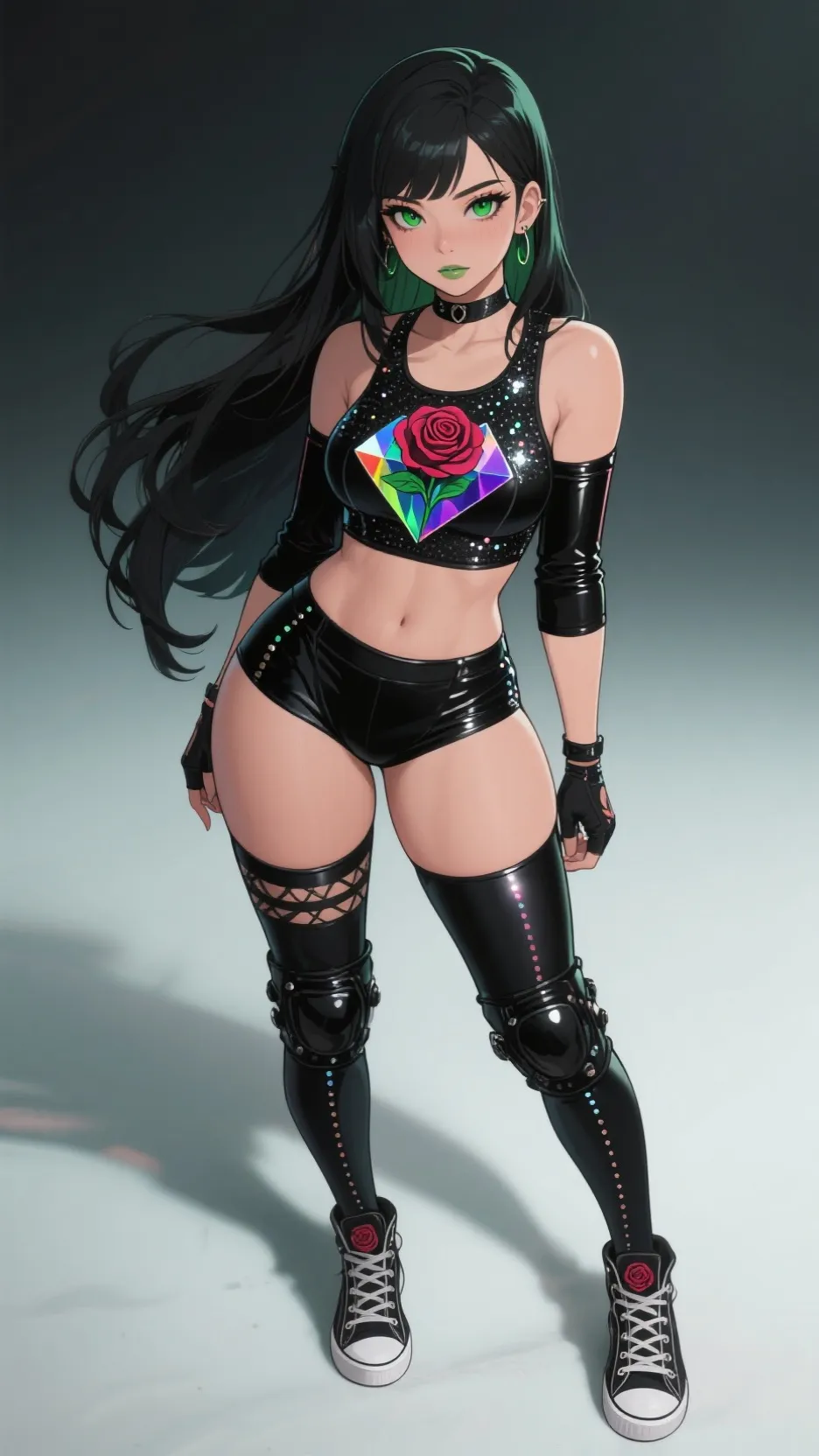 ai character: Rosa Huares Santos background