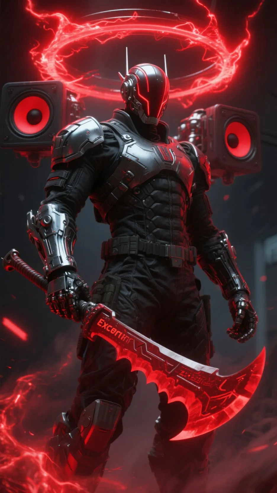 ai character: executor robot background