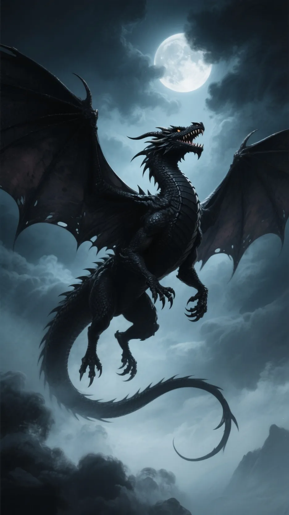 ai character: Night background