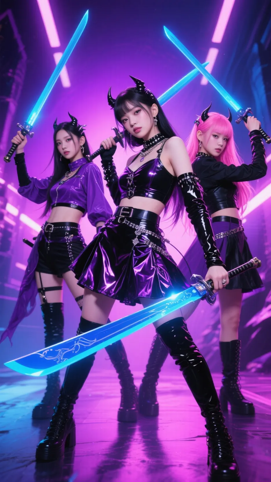 ai character: Kpdh and saja boys background