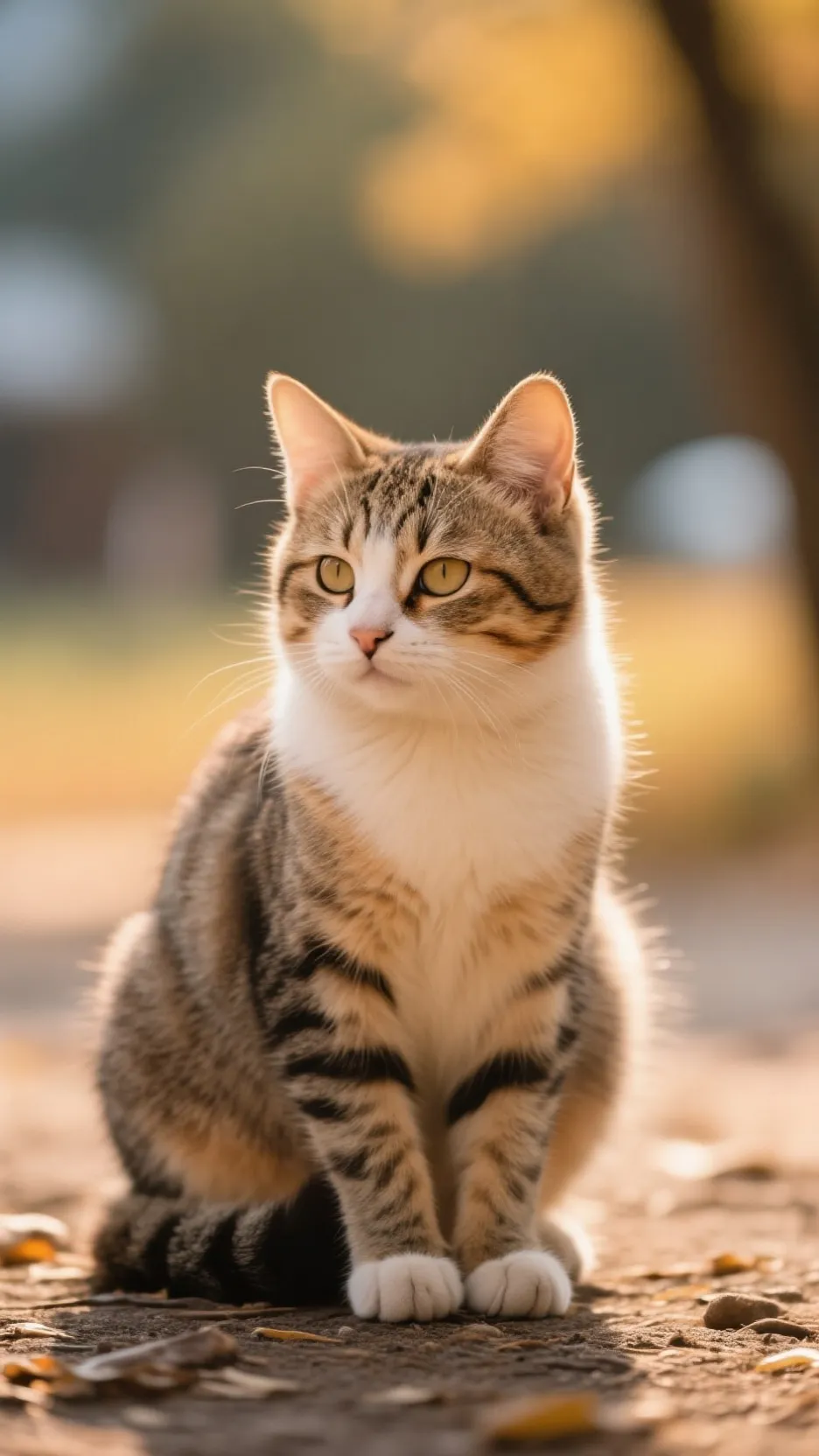 ai character: Cat  background