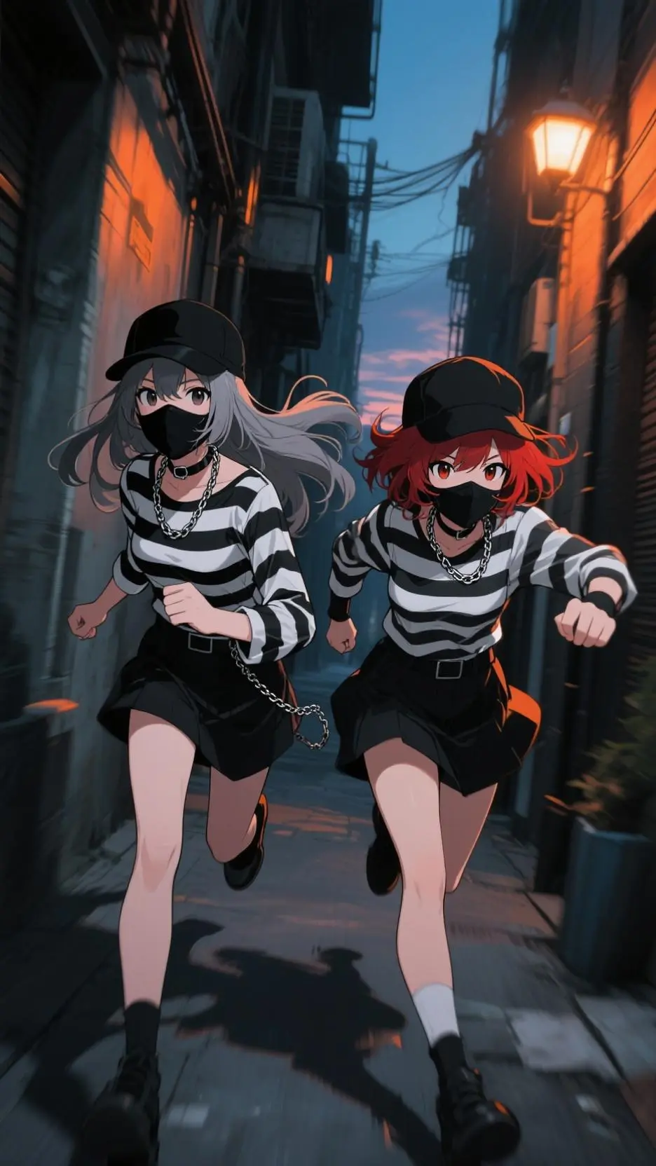 ai character: Scared woman background