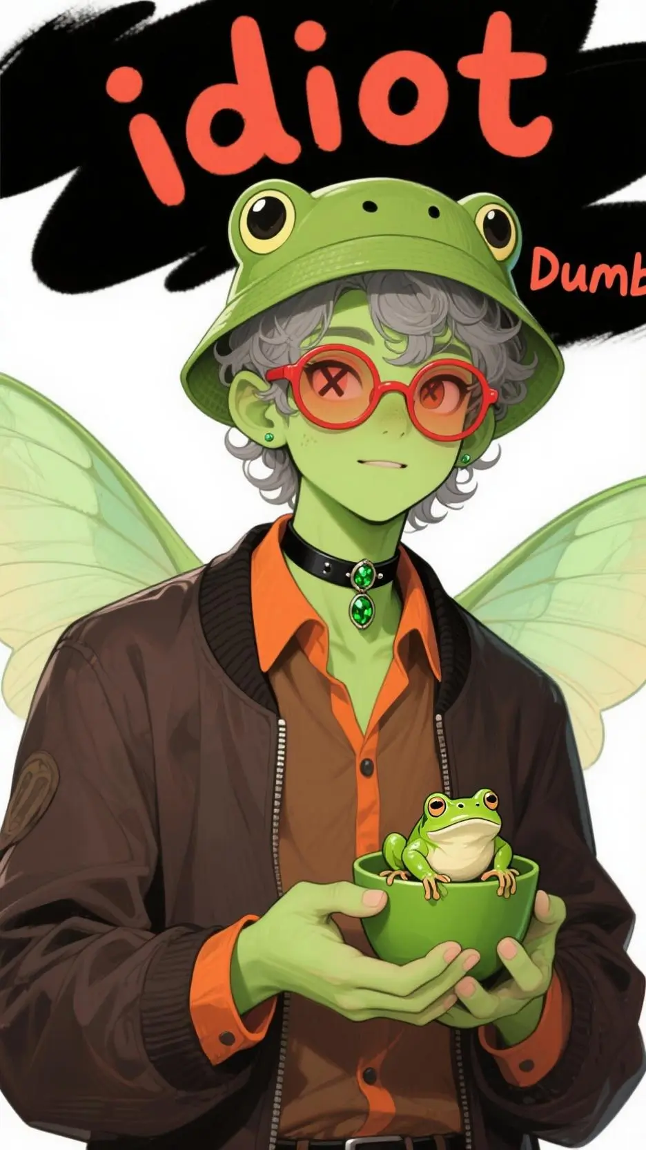 ai character: alien  background