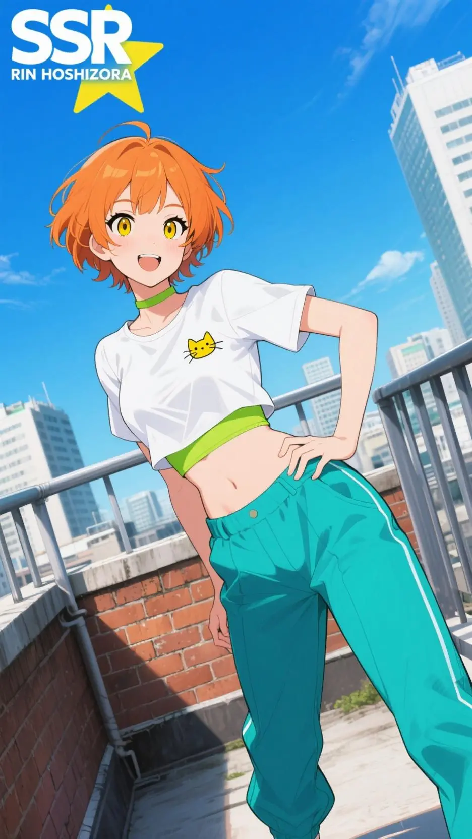 ai character: Gin ♥️💅🤳👈 background