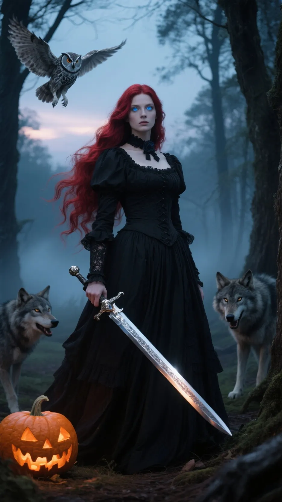 ai character: Beigh GuildMoon background