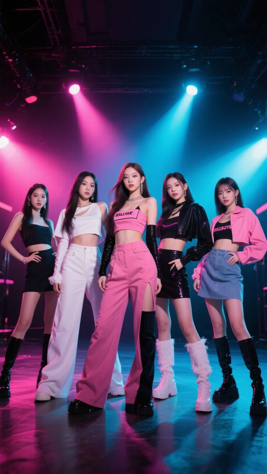 ai character: blackpink group background