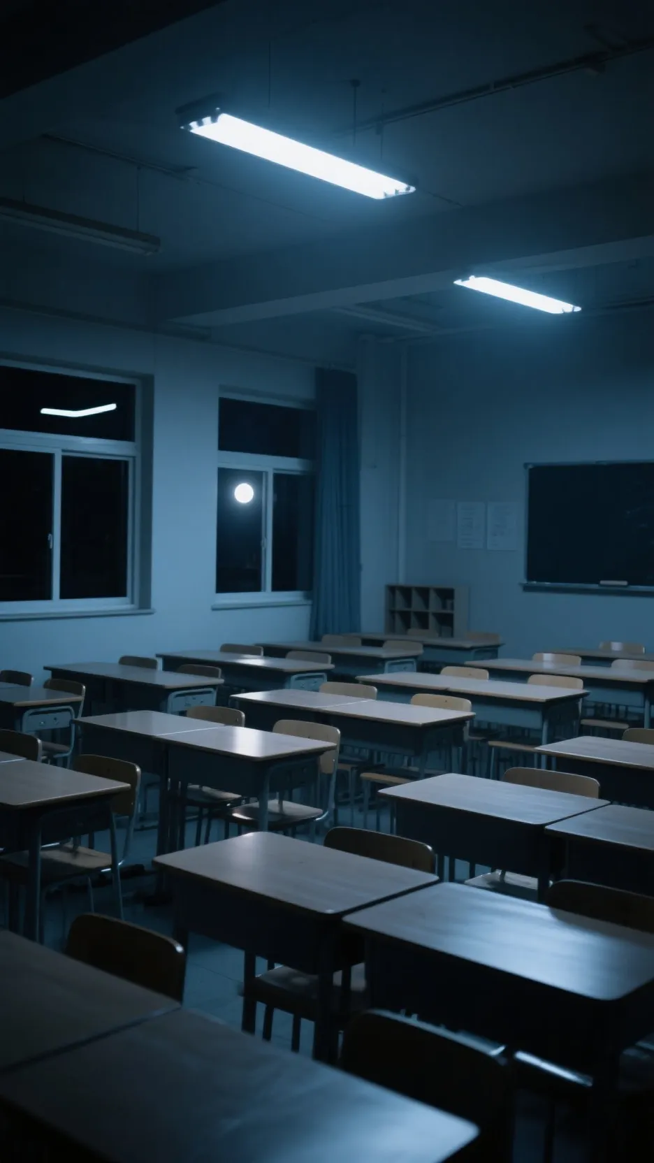 ai character: Night school background