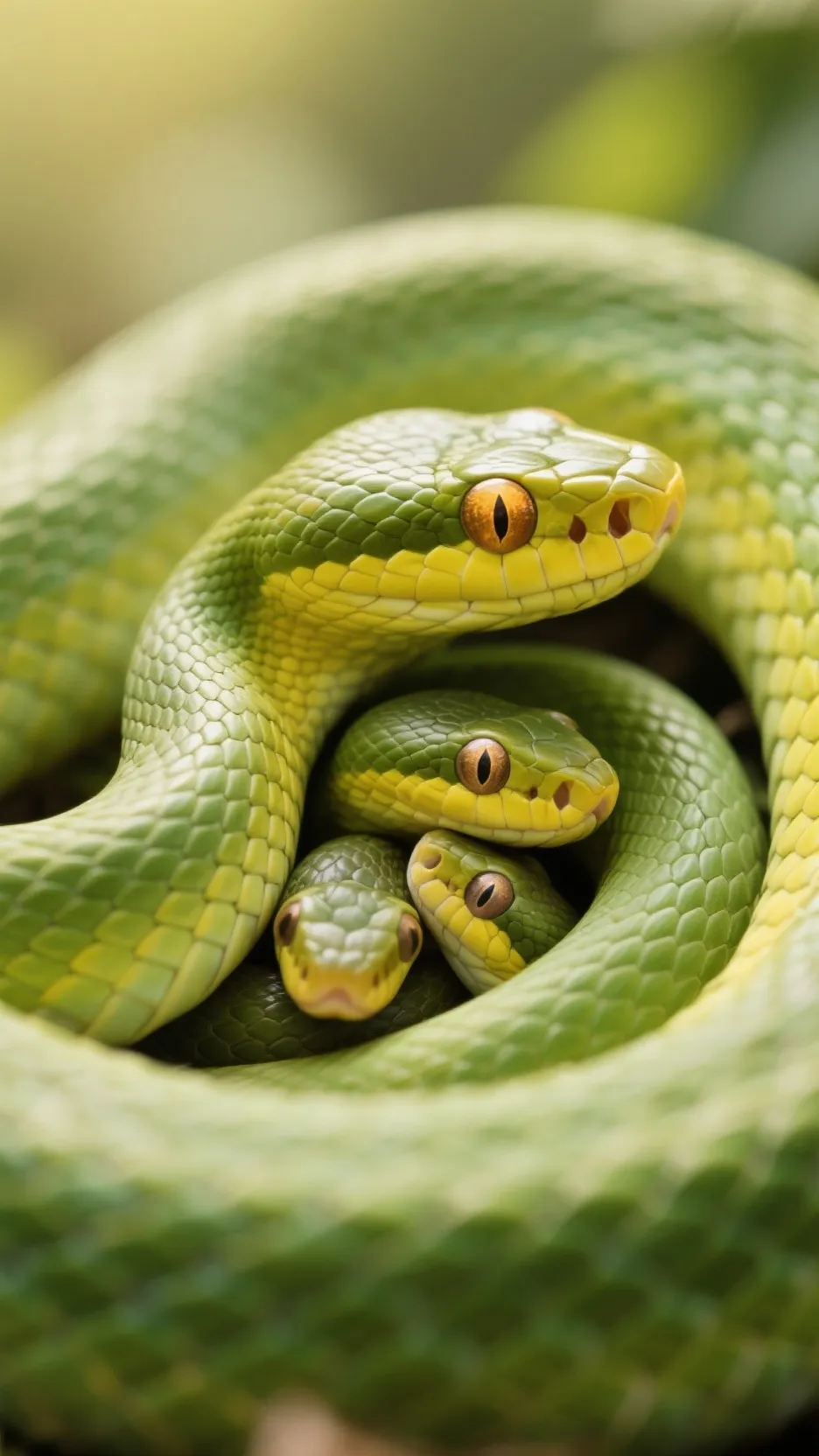 ai character: snake and Snakelet background