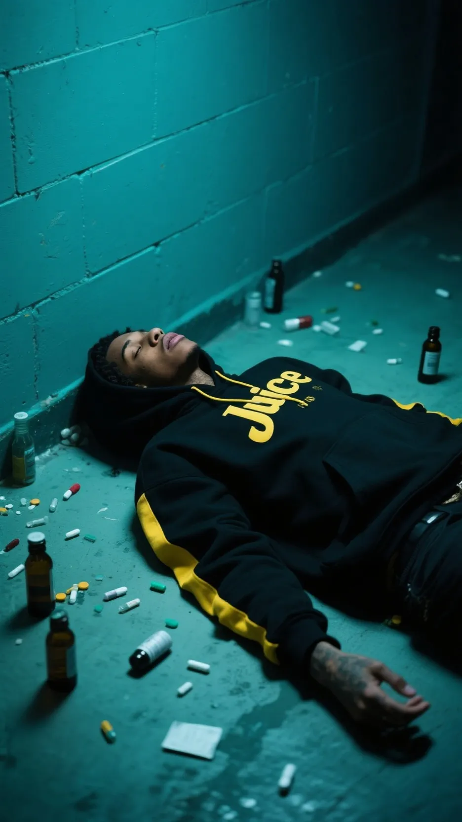 ai character:  mort de juice wrd background