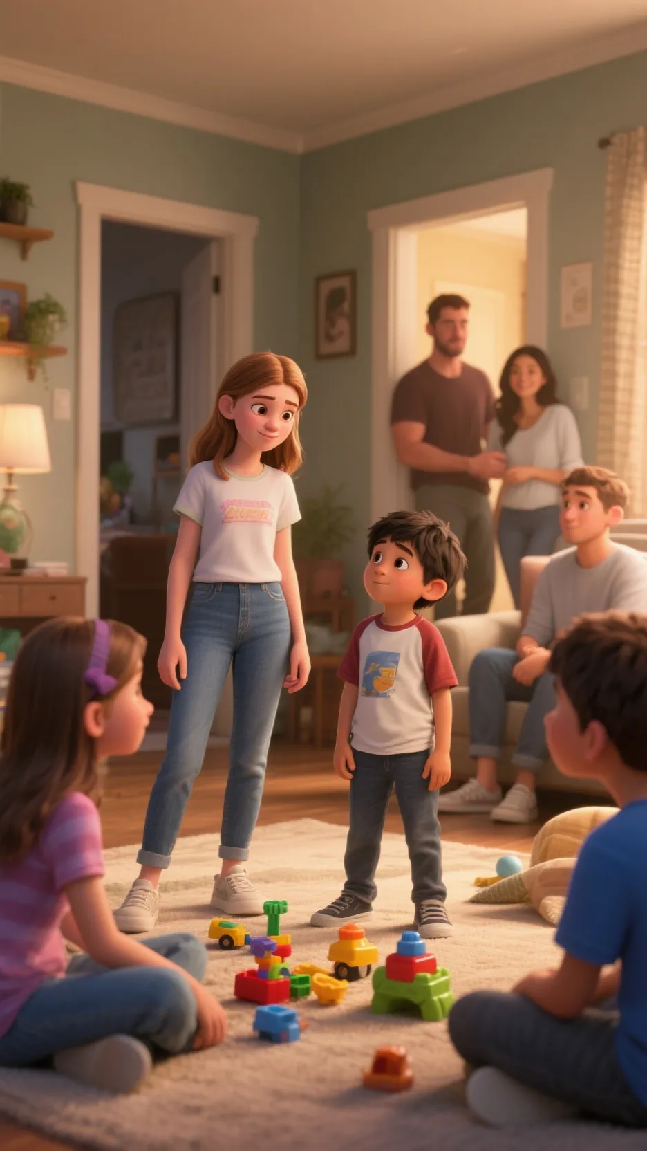 ai character: lily and family background